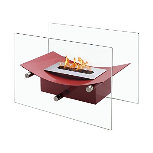 Ignis Verona - Ventless Tabletop Bio Ethanol Fireplace  Portable Fireplace (Red) - B01BVUX00O
